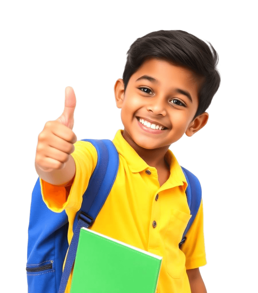 Smiling Indian schoolboy